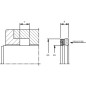 Uszczelniacz tłoczyska SA/EI 40x60x14mm Kramp