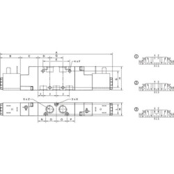 "Zawór elektromagnetyczny 5/3-drożny CC 1/4"""