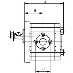 01174210N Pompa hydrauliczna podwójna 19+11 ccm