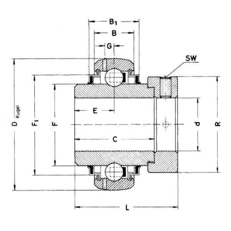 Wkład łożyska 45x85x56.3 SKF