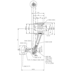 00320180 Kierownica do kolumn Sauer-Danfoss OTPB, 300 mm