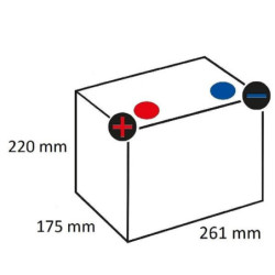 Akumulator 12V 68Ah 550A Kramp