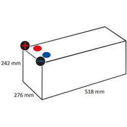 Akumulator 12V 240Ah 1200A Dual Purpose LED240 VARTA