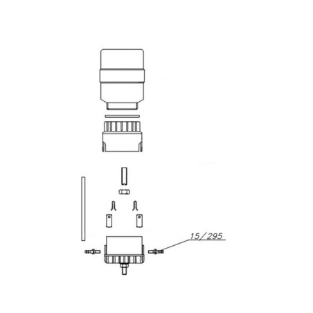 15/295 Końcówka smarownicy pompy podciśnieniowej