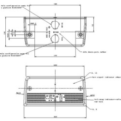 02780000 Lampa tylna zespolona 220x104mm, prawa Cobo