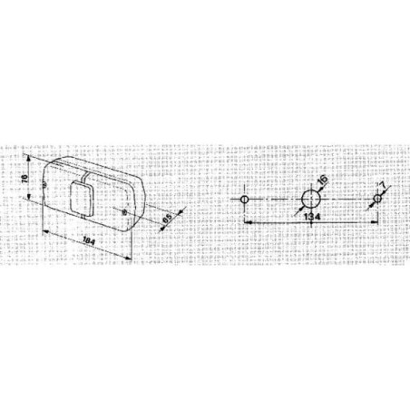 Lampa tylna zespolona 184x76mm, Cobo