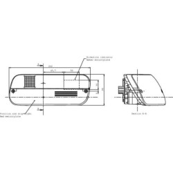 Lampa tylna zespolona 262x99mm, lewa Cobo