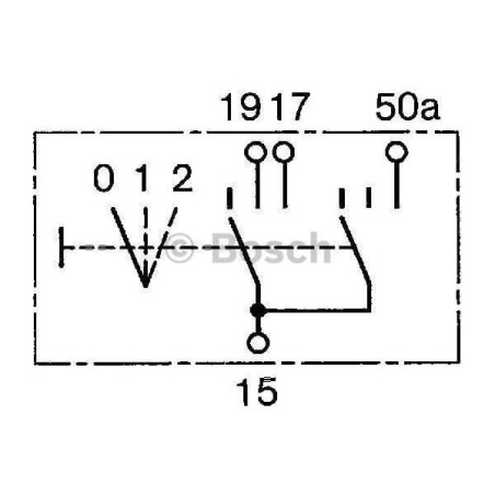 Włącznik świec żarowych / rozrusznika 0-1-2, Bosch