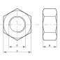 Nakrętka sześciokątna DIN934 stalowa kl. 10 M10x1.50