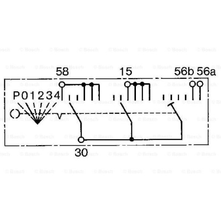 Stacyjka zapłonu P-0-1-2-3-4 Bosch
