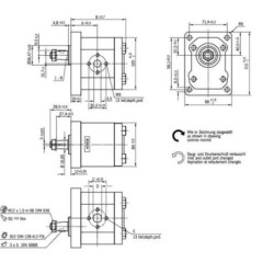 Pompa zębata AZPF-10-011RHO30MB Bosch Rexroth