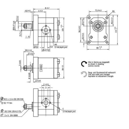 Pompa zębata AZPF-10-011RHO30MB Bosch Rexroth