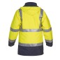 Kurtka Parka Hi-vis, żółty-niebieski, rozmiar 4XL, Tenderline, Hydrowear