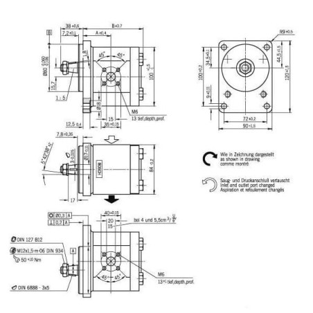 Pompa zębata AZPF-11-019LCB20MB Bosch Rexroth