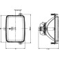 Element optyczny reflektora, prostokątny 165x96.3 mm Cobo