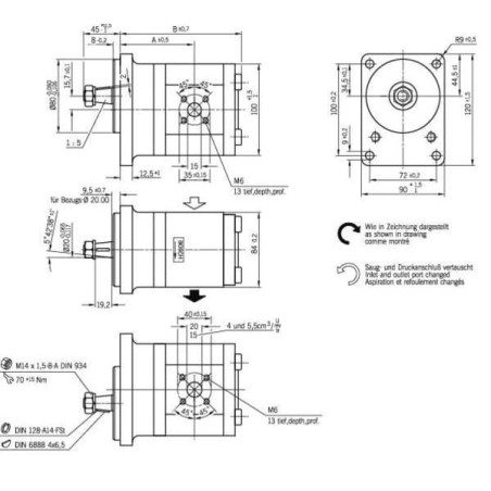 Pompa zębata AZPF-11-016RSA20MB Bosch Rexroth