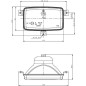 Element optyczny reflektora, prostokątny 155x96.3x92 mm Cobo