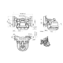 Zaczep transportowy kulowy K80 330 mm