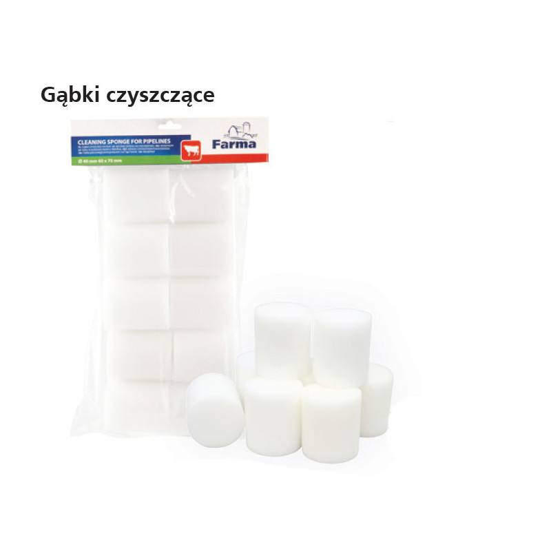 Gąbki czyszczące Farma, do rur 40 mm, 60 x 70 mm