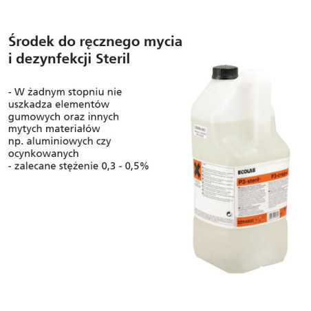 Środek do ręcznego mycia i dezynfekcji "Steril", 5 kg