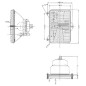 Element optyczny reflektora, prostokątny 167x74x106.7 mm Cobo