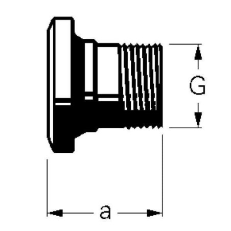 Złącze KKM żeńskie gwint zew. Bauer, 76 mm