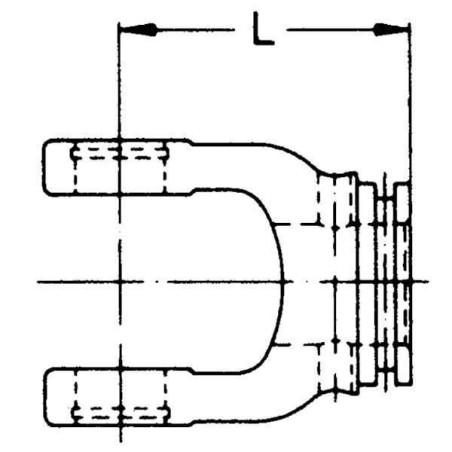 Widłak, na rurę profilowaną, na kołek sprężysty, 34.50 mm, W2100/W100E Walterscheid