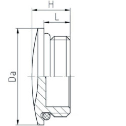 Korek mosiężny M12x1,5