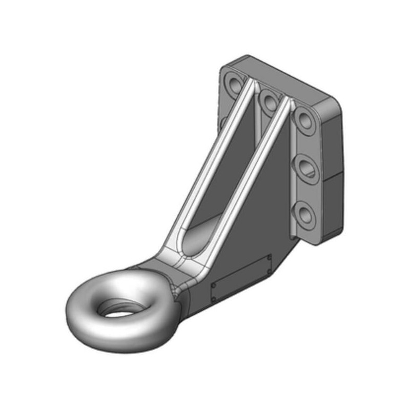 Zaczep oczkowy Ø 50 mm 110x100 versetzt DIN 9678-2