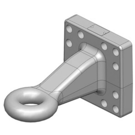 00665431A02 Zaczep oczkowy Ø 50 mm 160x160 4t DIN9678-2