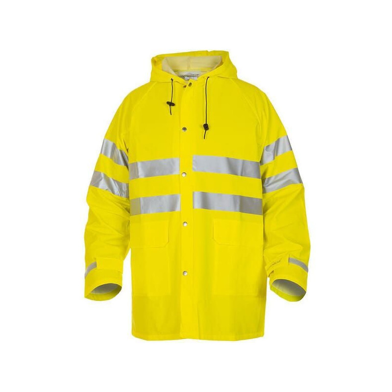 Kurtka przeciwdeszczowa Hi-vis, żółty, rozmiar L, Hydrosoft, Hydrowear