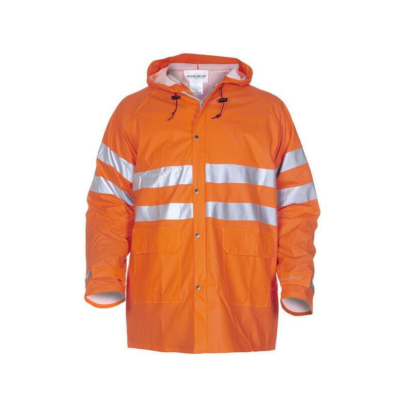 Kurtka przeciwdeszczowa Hi-vis, pomarańczowy, rozmiar 2XL, Hydrosoft, Hydrowear