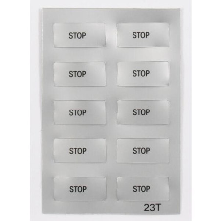 02023T Tabliczka, 13 x 27mm, stop