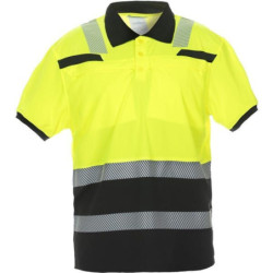 040445YBM Koszulka polo Thorne z krótkim rękawem Trendy Hi-Vis