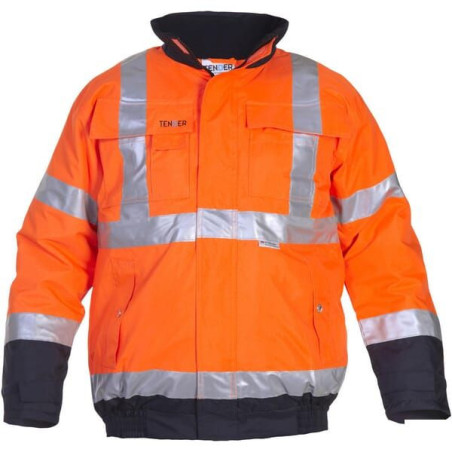 Kurtka pilotka Hi-vis, pomarańczowy-niebieski, rozmiar 3XL, Tenderline, Hydrowear