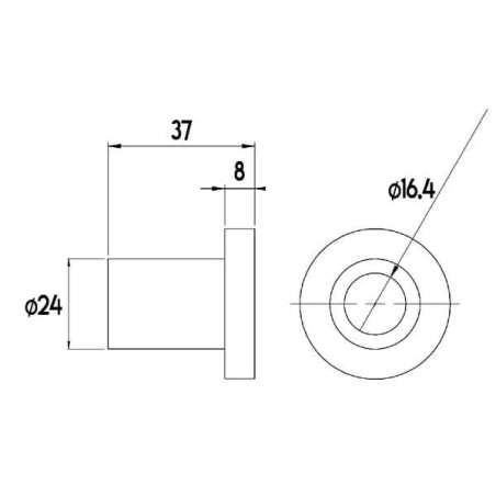 Tulejka L37 x 24