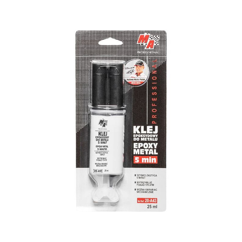 Klej epoksydowy do metalu 5 min MA Professional, 25 ml