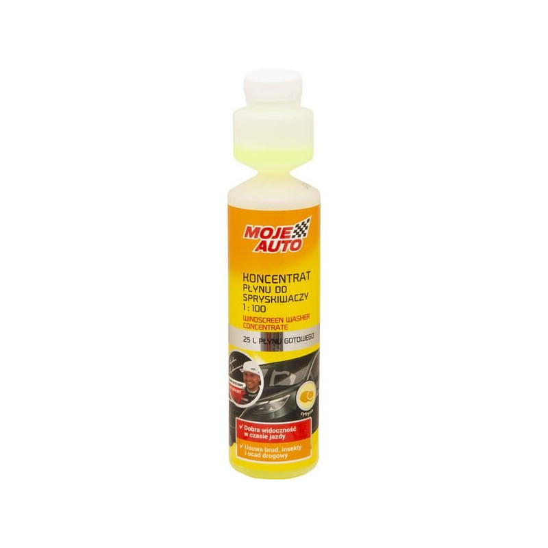 Koncentrat płynu do spryskiwaczy Moje Auto, cytrynowy 250 ml