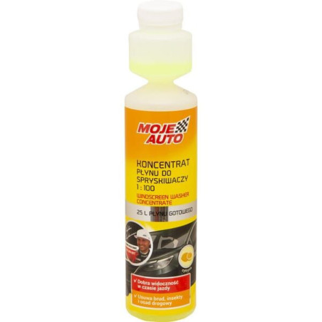 Koncentrat płynu do spryskiwaczy Moje Auto, cytrynowy 250 ml