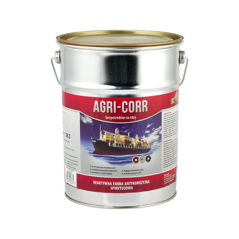 Farba Agri-Corr (Corr-Active), podkładowa czarna 5 l