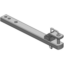 Zaczep polowy 90x50 L=857 mm kat. 2 Ø 31.5 mm ISO 6489-3