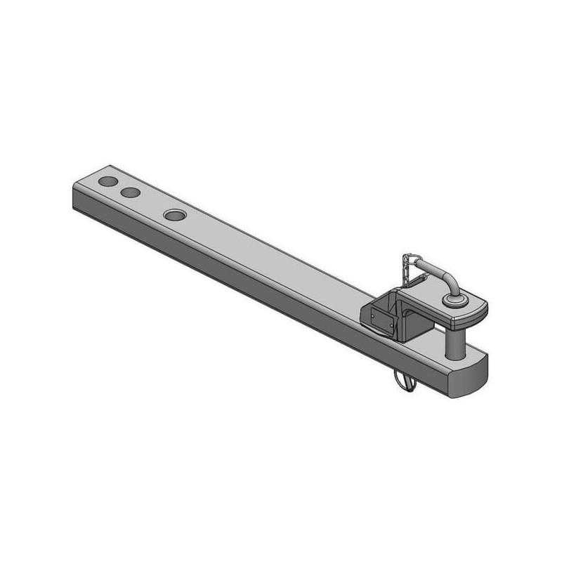 Zaczep polowy 90x50 L=857 mm kat. 2 Ø 31.5 mm ISO 6489-3