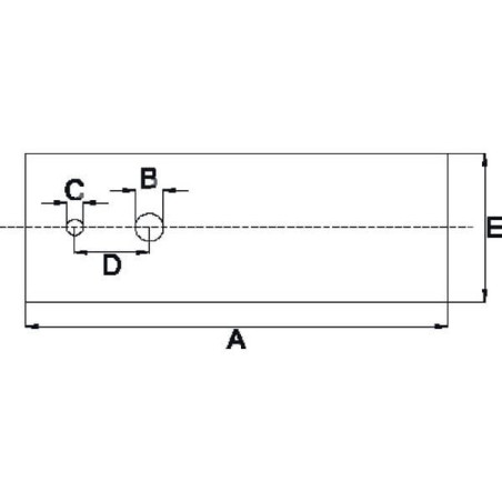 Nóż, L=120 mm otwór okrągły Ø 19