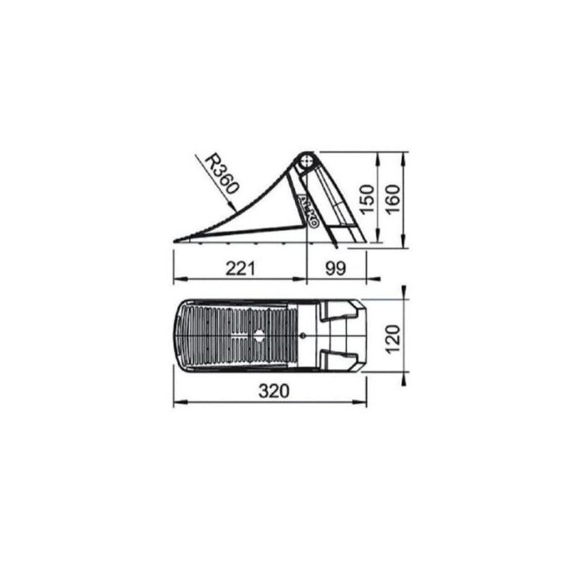 Klin pod koło, PCW czarny UK 36 KL