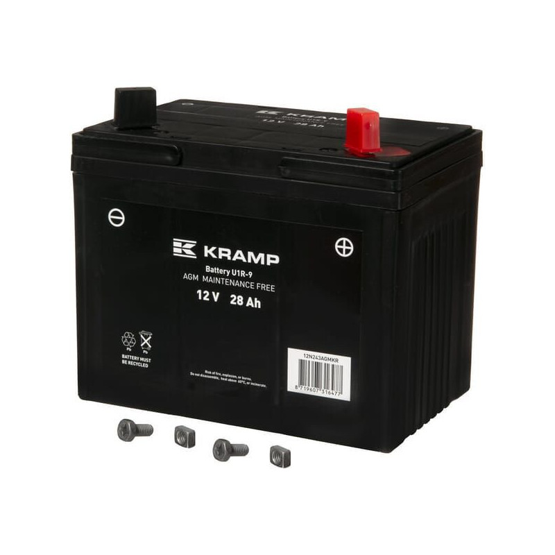 Akumulator 12V 28Ah 300A AGM Kramp