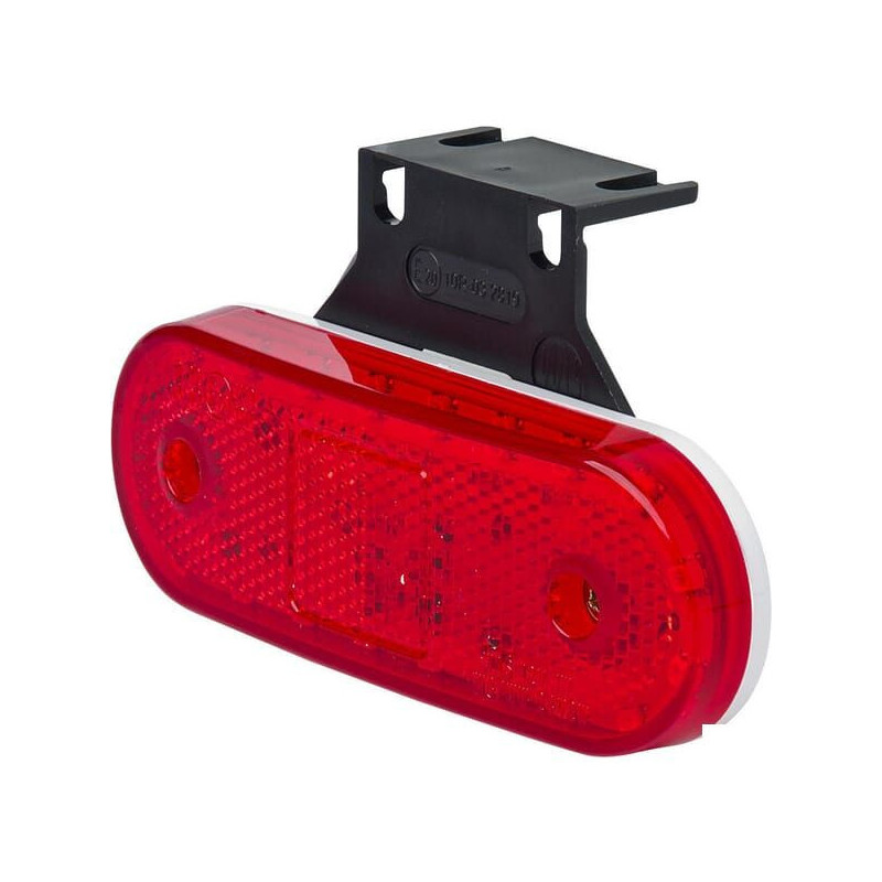 Lampa obrysowa LED, prostokątna, 12/24V czerwona, przykręcana Waś