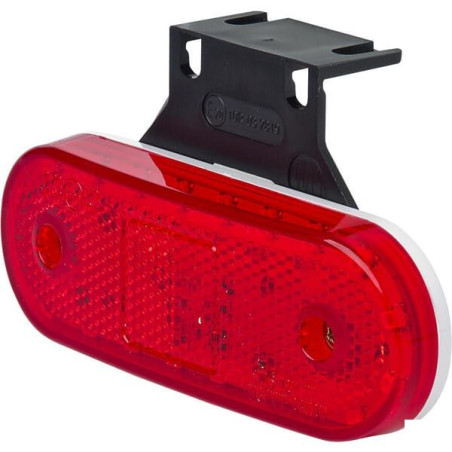 Lampa obrysowa LED, prostokątna, 12/24V czerwona, przykręcana Waś