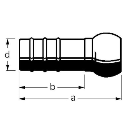 Kula KKV z przyłączem do wąża bez pierścienia Bauer, 150 mm