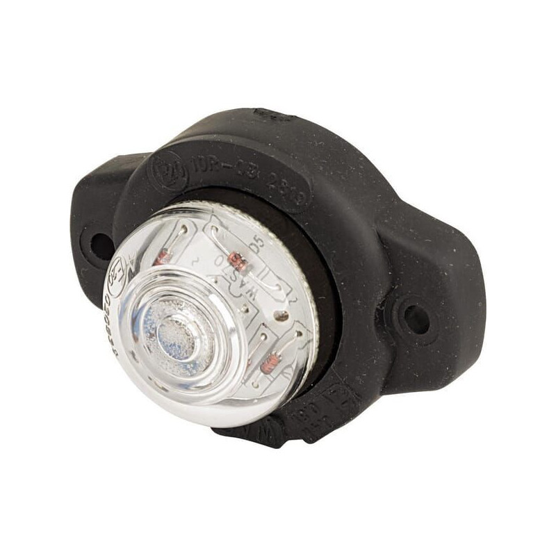 Lampa obrysowa LED, cytryna, 12/24V przezroczysta, przykręcana Waś