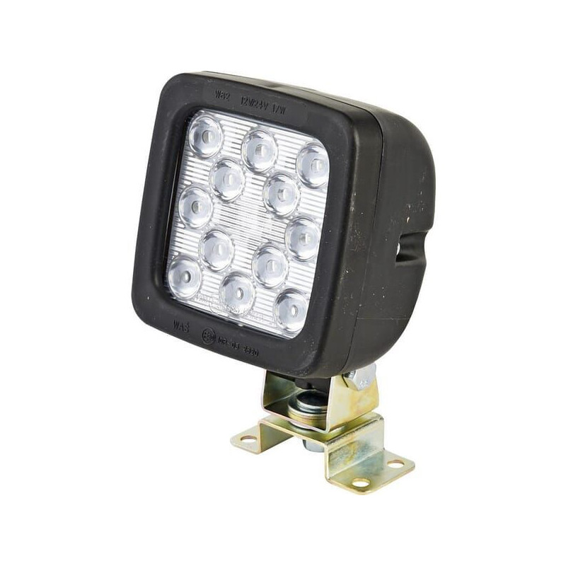 Lampa robocza LED, kwadratowa, 1750 lm 12/35V przezroczysta 12 LED Waś